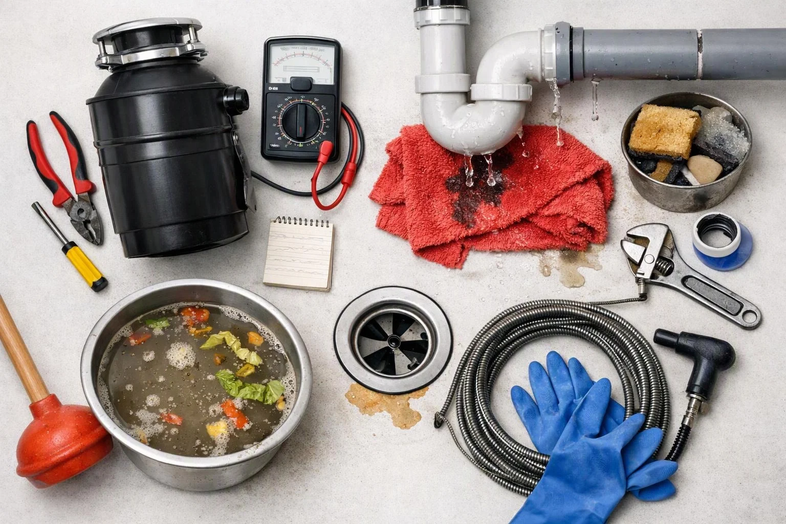 Garbage Disposal Problems: Humming, Leaks, and Slow Drains