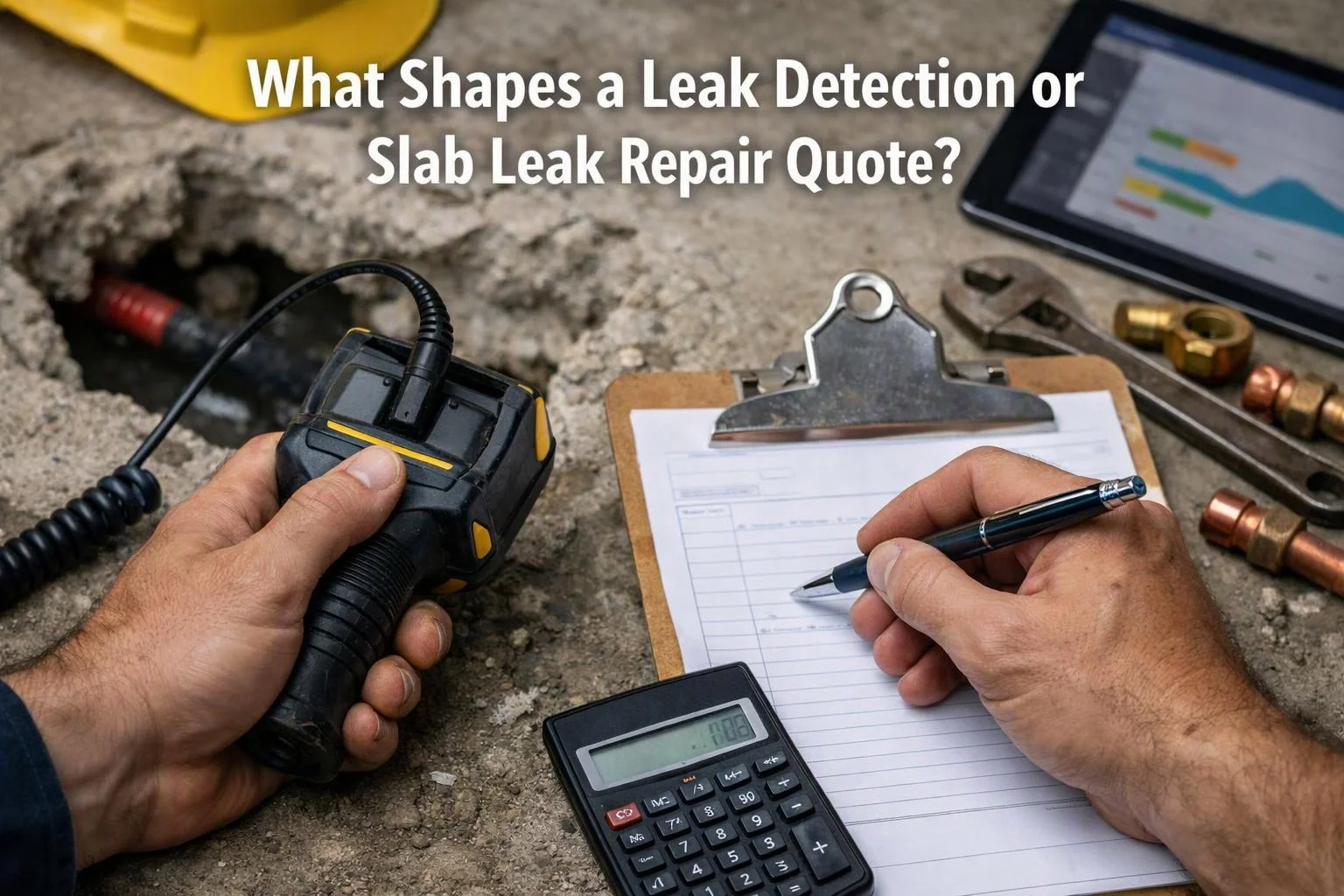 What Shapes a Leak Detection or Slab Leak Repair Quote? Kent, Washington