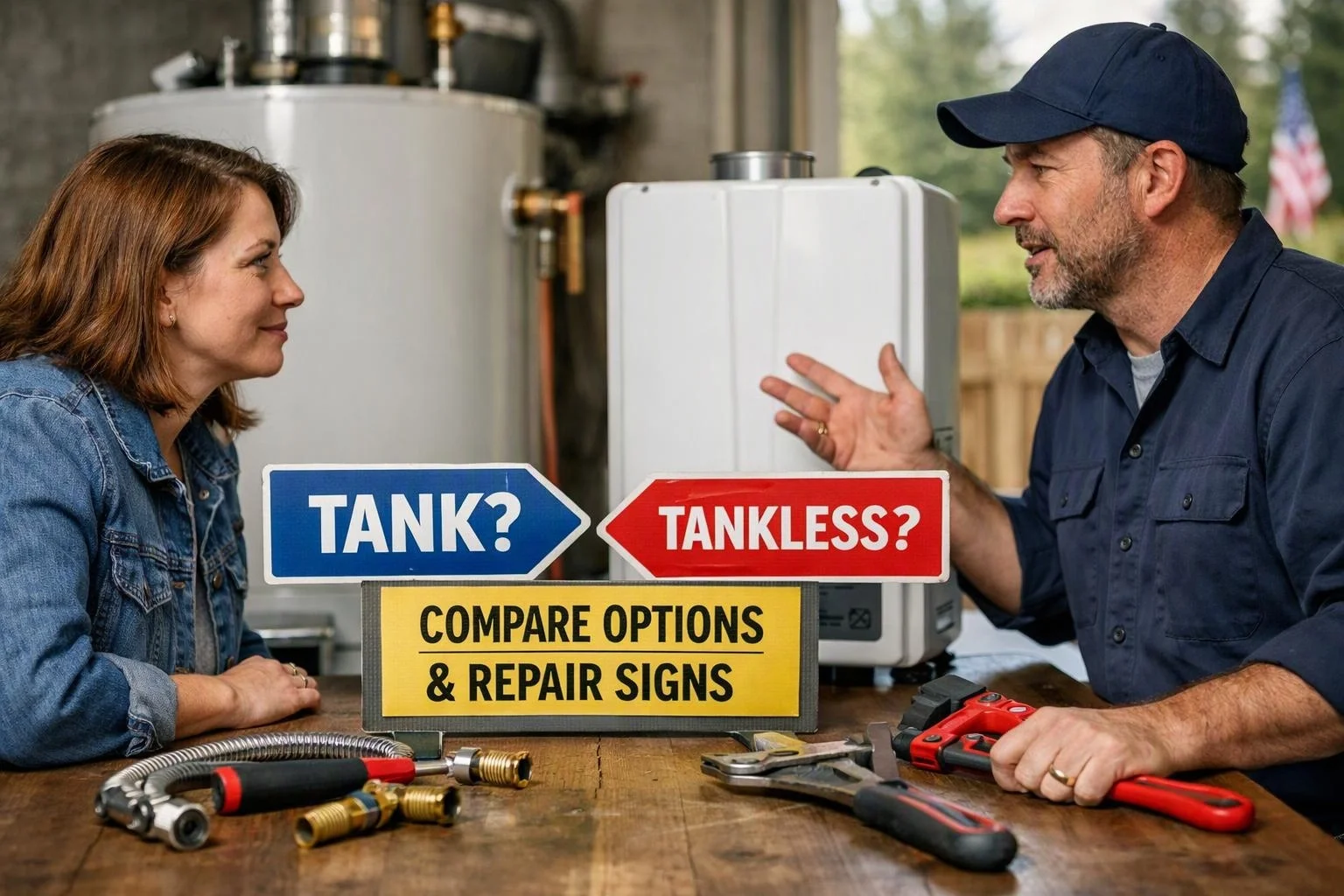 Tank or Tankless Water Heater? Compare Options and Repair Signs