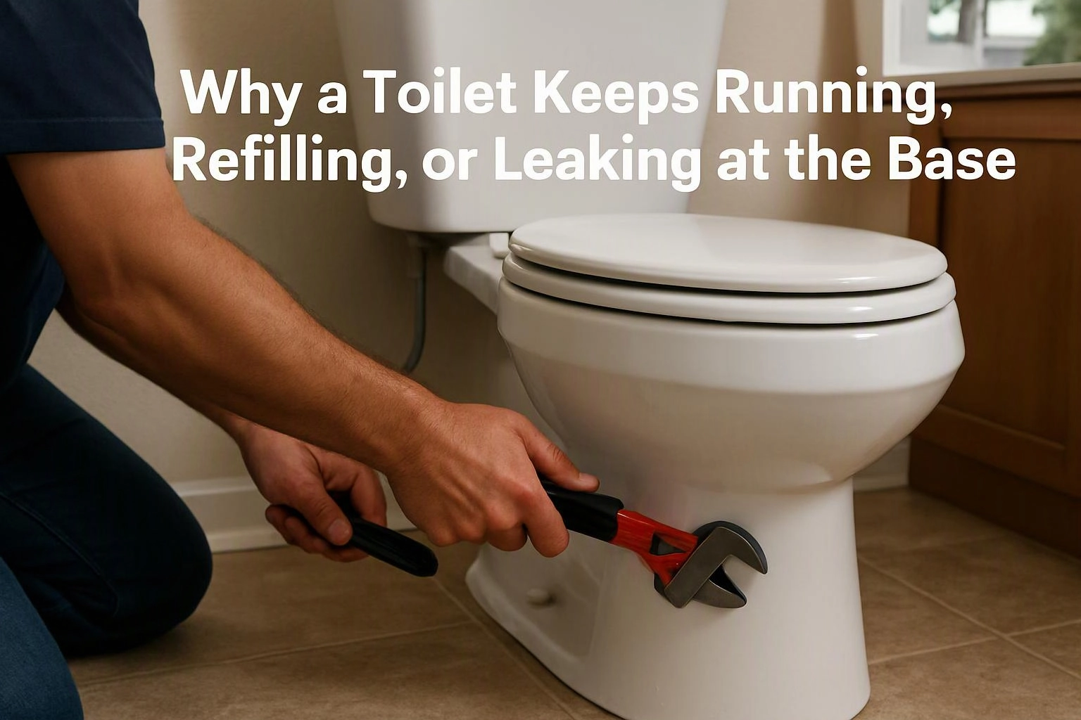 Why a Toilet Keeps Running, Refilling, or Leaking at the Base