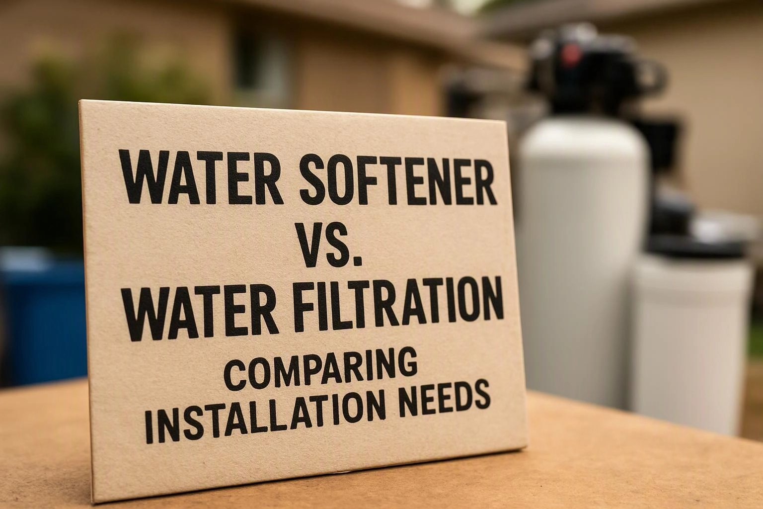 Water Softener vs. Water Filtration: Comparing Installation Needs