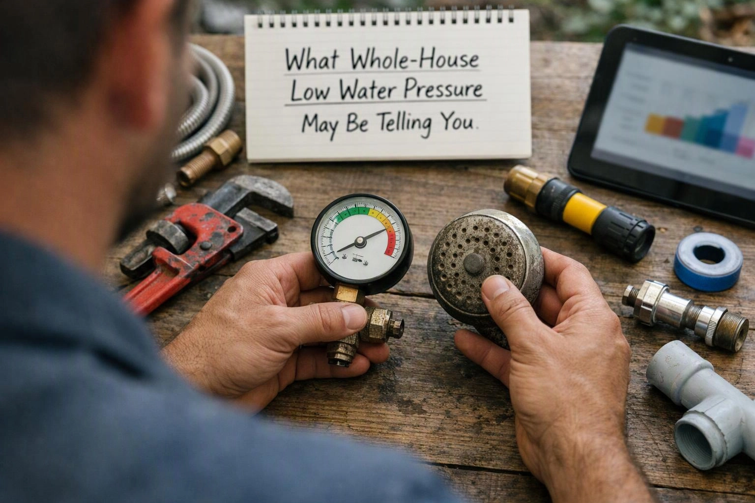 What Whole-House Low Water Pressure May Be Telling You